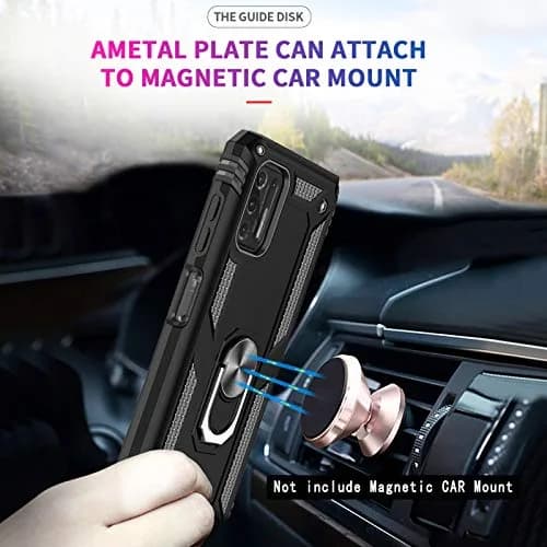 LeYi for Moto G Stylus 2021 Case 4G | Heavy Duty Shockproof & Stand Black thumbnail 4