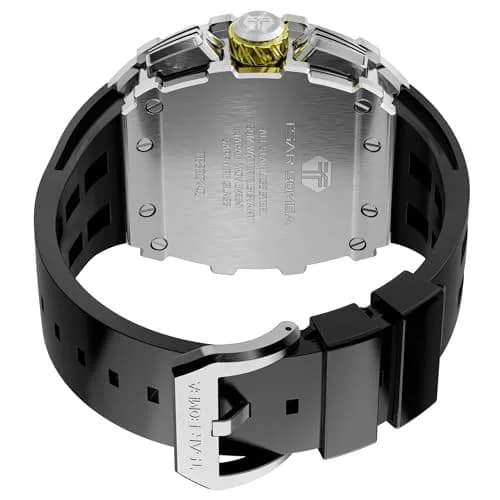 TSAR BOMBA Men's Quartz Wristwatch Waterproof 50M | Luxury Tonneau Chronograph for Men thumbnail 3