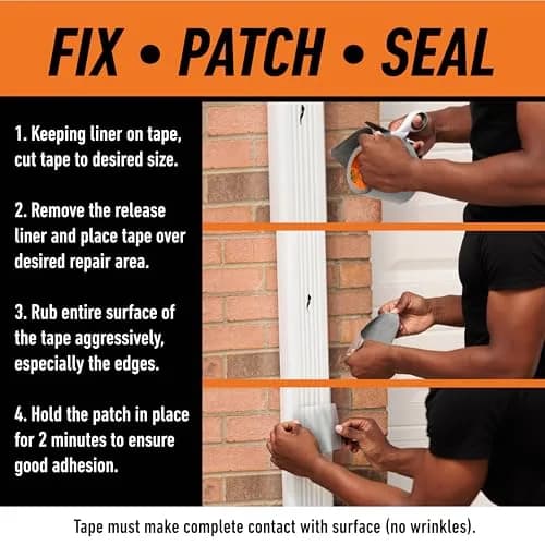 Gorilla Waterproofing Tape Clear 4" x 8' (9.6 ft / 2.9 m) | Permanent Seal for Leaks & Repairs thumbnail 4