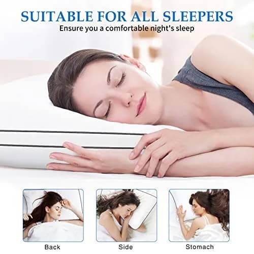 DolceLuna King Size Pillows Set of 2 | Hotel Luxury Support & Comfort thumbnail 5