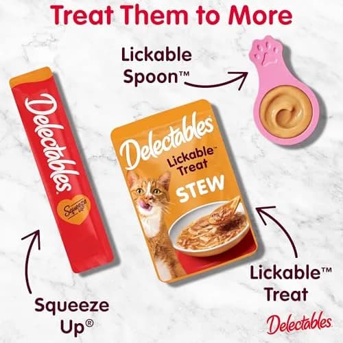 Delectables Squeeze Up Tuna & Salmon Cat Treats 16 oz (454 g) | Hydrating Lickable Purée for Cats thumbnail 8