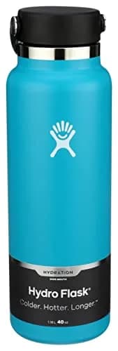 Hydro Flask Wide Mouth Bottle with Flex Cap 40 oz (1183ml / 1.26lb) | Keeps Cold 24 Hrs, Hot 12 Hrs thumbnail 1