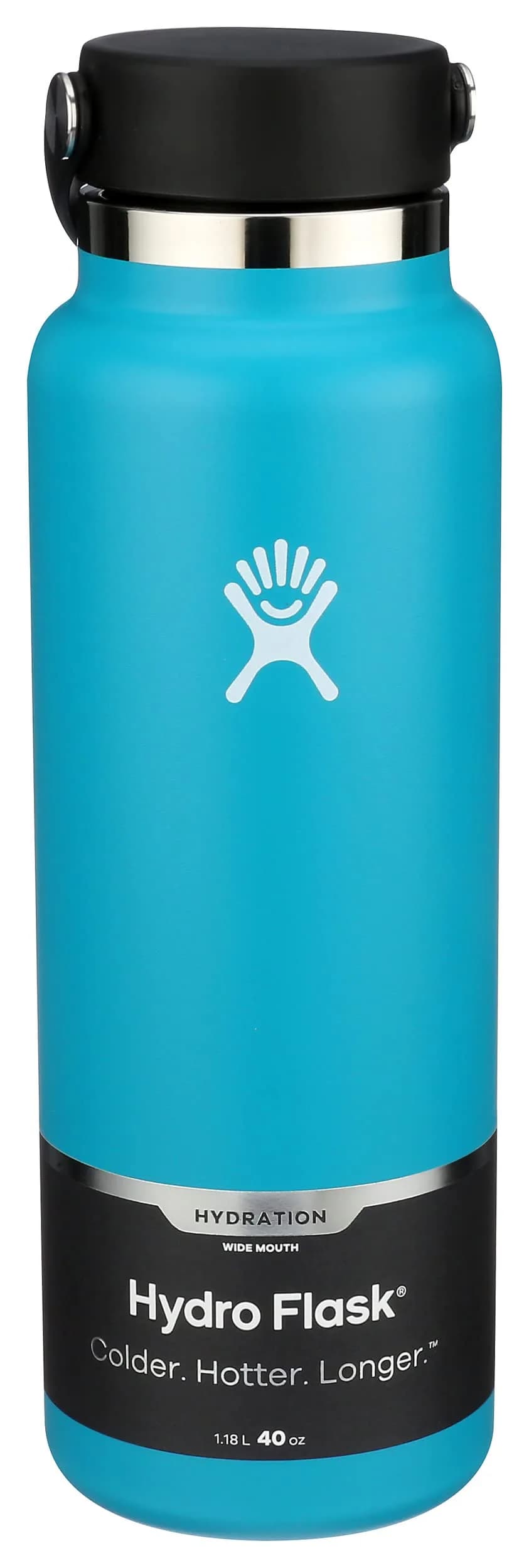 Hydro Flask Wide Mouth Bottle with Flex Cap 40 oz (1183ml / 1.26lb) | Keeps Cold 24 Hrs, Hot 12 Hrs - main product image