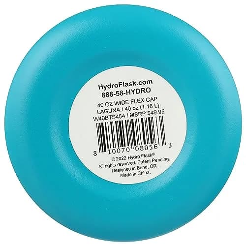 Hydro Flask Wide Mouth Bottle with Flex Cap 40 oz (1183ml / 1.26lb) | Keeps Cold 24 Hrs, Hot 12 Hrs thumbnail 8