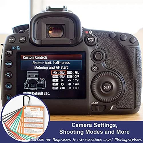 Tip Info DSLR Cheat Sheet Photography Accessories 10 cm (4 in) | Quick Reference Cards for Canon, Nikon, Sony thumbnail 4