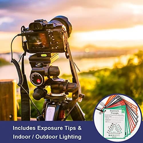 Tip Info DSLR Cheat Sheet Photography Accessories 10 cm (4 in) | Quick Reference Cards for Canon, Nikon, Sony thumbnail 5