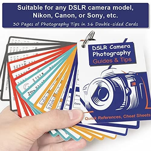 Tip Info DSLR Cheat Sheet Photography Accessories 10 cm (4 in) | Quick Reference Cards for Canon, Nikon, Sony thumbnail 2