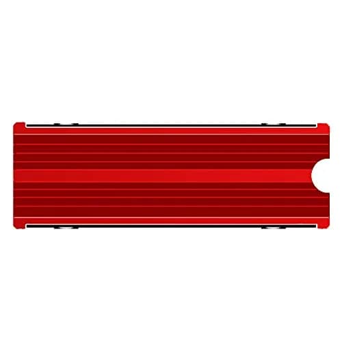 SGTKJSJS M.2 Heatsink Cooler 2280 SSD Double-Sided Heat Sink with Thermal Silicone Pad for PS5/PC NVME M.2 SSD (Red) | 76.2mm x 24.13mm x 10.16mm thumbnail 2