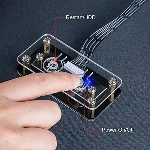 OwlTree External PC Power Button - Motherboard Switch - On/Off Power Supply (8x4x1.6cm) thumbnail 2