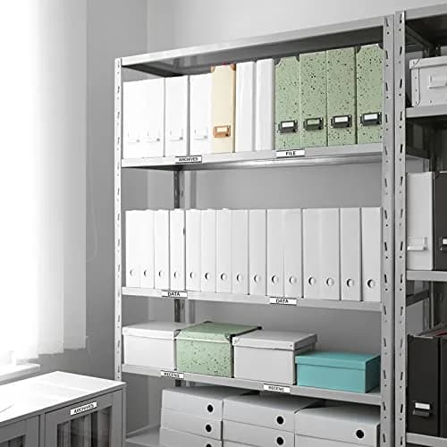 Outus 100 Pcs Magnetic Label Holders for Metal Racks & Shelves | Reusable, Durable, Easy Labeling (70-120 chars) thumbnail 6