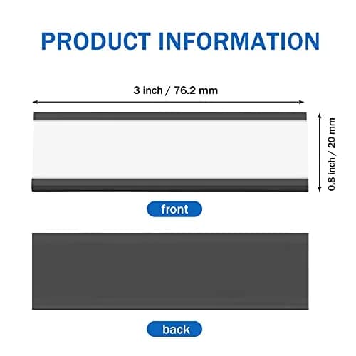 Outus 100 Pcs Magnetic Label Holders for Metal Racks & Shelves | Reusable, Durable, Easy Labeling (70-120 chars) thumbnail 2
