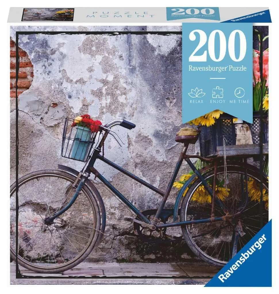Ravensburger Puzzle Moment: Bicycle | 200-Piece Premium Jigsaw Puzzle for Adults and Kids | Unique Softclick Technology Ensures Vibrant, Matte Finish with Long-Lasting Quality - main product image