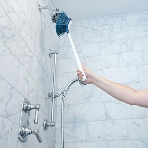 Unger EZ Reach Shower Tub and Tile Scrub Brush 1 Count | Non-Scratch Bathroom Cleaning Tool thumbnail 4