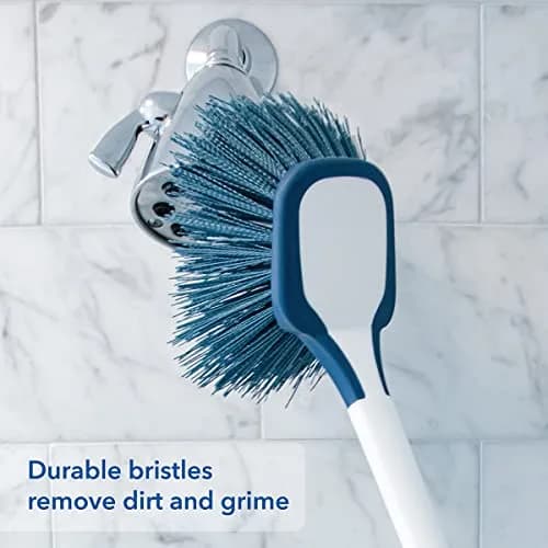 Unger EZ Reach Shower Tub and Tile Scrub Brush 1 Count | Non-Scratch Bathroom Cleaning Tool thumbnail 3