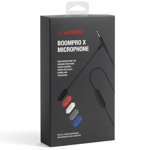 V-MODA BoomPro X Microphone for PC Gaming & Communication | Wired 3.5mm Jack, 2m Cable | Black thumbnail 4