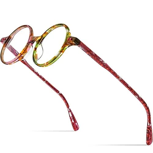 HEPIDEM Vintage Round Optical Glasses Frame 46mm (1.81in) | Unisex Acetate Full Rim thumbnail 1