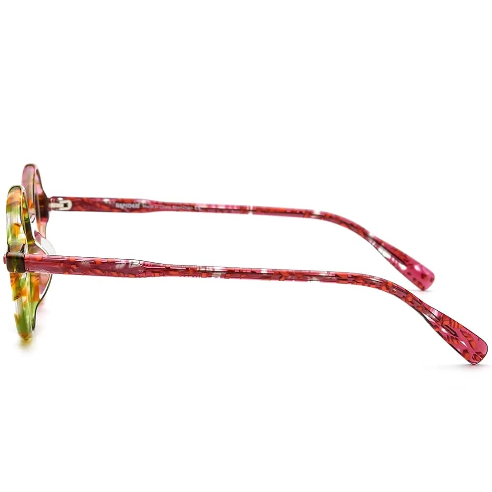 HEPIDEM Vintage Round Optical Glasses Frame 46mm (1.81in) | Unisex Acetate Full Rim - view 6
