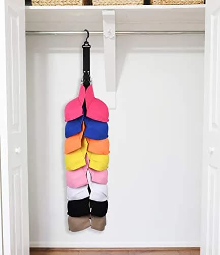 LEVOSHUA Hanging Cap Organizer 16 Baseball Cap Rack Holder | Stores 16 Hats thumbnail 5