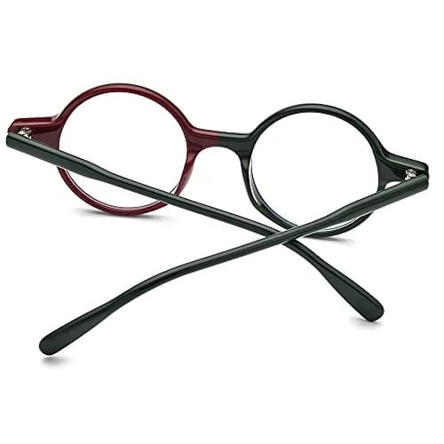 HEPIDEM Acetate Vintage Round Optical Glasses Frame 46mm (1.81in) | Unisex Fashion Eyewear thumbnail 6
