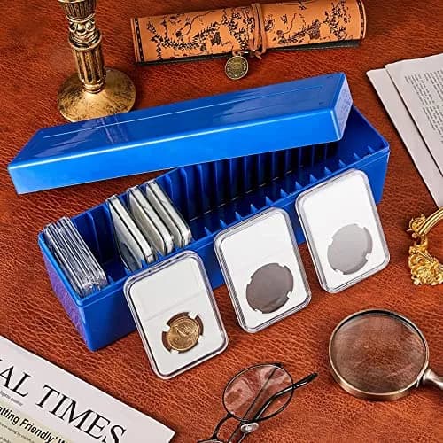 Ettonsun 20-Slot Coin Slab Storage Box 26.4cm (10.4") | Fits NGC, PCGS, PMG Slabs thumbnail 6