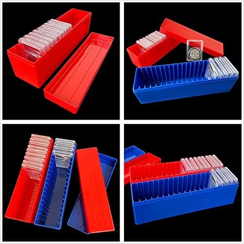 Ettonsun 20-Slot Coin Slab Storage Box 26.4cm (10.4") | Fits NGC, PCGS, PMG Slabs thumbnail 8