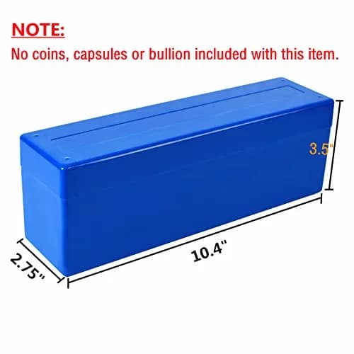 Ettonsun 20-Slot Coin Slab Storage Box Red | Holds NGC, PCGS, PMG Slabs | 26.4 cm (10.4") Red thumbnail 7