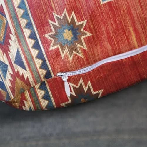 Britimes Throw Pillow Covers Set of 2, 18 x 18 Inch | Geometric Aztec Velvet Decor thumbnail 6
