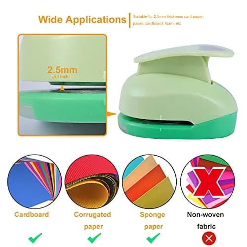 UCEC 2 Inch Heart Hole Punch | Heart Shape Craft Punch for Paper Crafts, Scrapbooking thumbnail 5