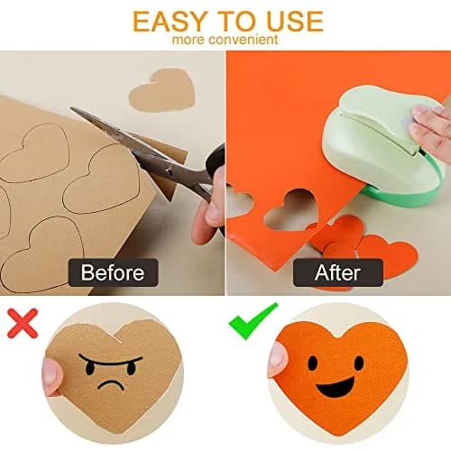 UCEC 2 Inch Heart Hole Punch | Heart Shape Craft Punch for Paper Crafts, Scrapbooking thumbnail 2