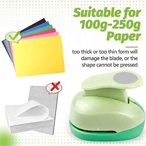 UCEC 2 Inch Heart Hole Punch | Heart Shape Craft Punch for Paper Crafts, Scrapbooking thumbnail 3