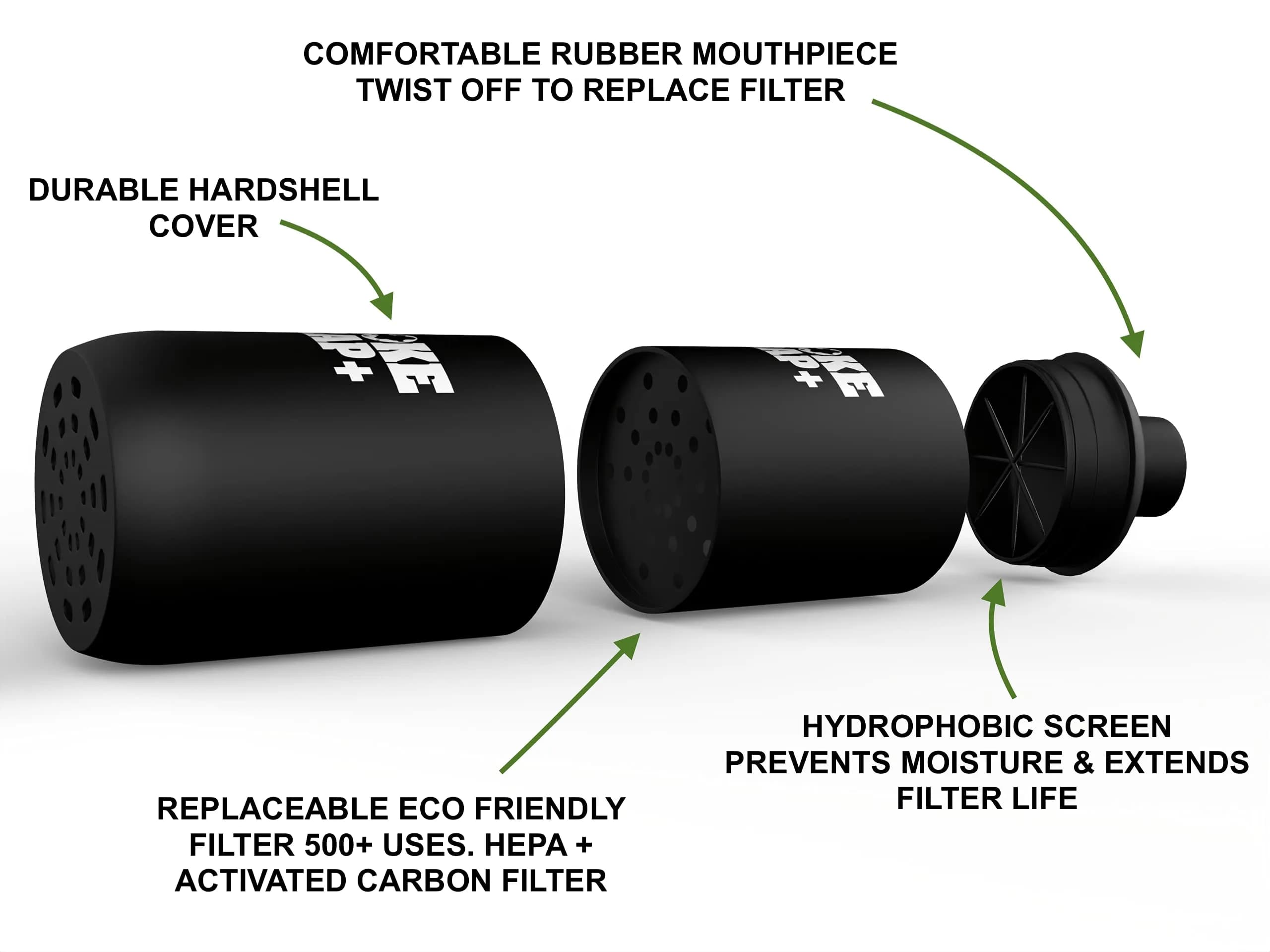 Smoke Trap+ Personal Smoke Filter with Eco-Friendly Replacement Filters | 500+ Puffs, HEPA + Carbon - view 5