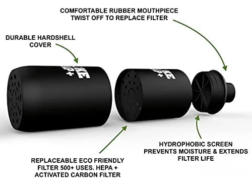 Smoke Trap+ Personal Smoke Filter with Eco-Friendly Replacement Filters, 1 Count (Pack of 1) | HEPA + Activated Carbon thumbnail 5