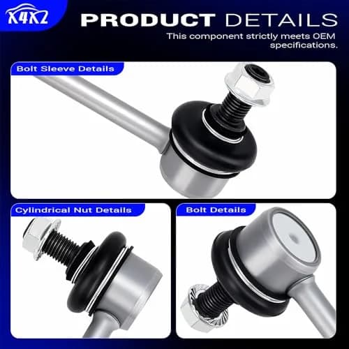 X4XZ Zinc-Nickel Alloy Rear Stabilizer Sway Bar Links for Toyota Lexus | OEM-Exact Fit, Rust-Resistant (70-120 chars) thumbnail 9