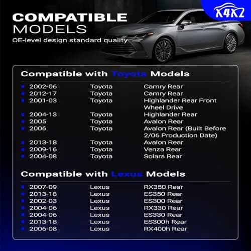 X4XZ Zinc-Nickel Alloy Rear Stabilizer Sway Bar Links for Toyota Lexus | OEM-Exact Fit, Rust-Resistant (70-120 chars) thumbnail 3