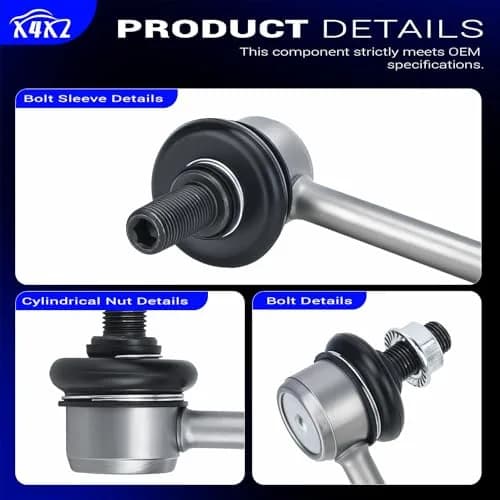 X4XZ Zinc-Nickel Alloy Front Stabilizer Sway Bar Links for Toyota Pontiac | OE-Style Replacement, Rust-Resistant (70-120c) thumbnail 9