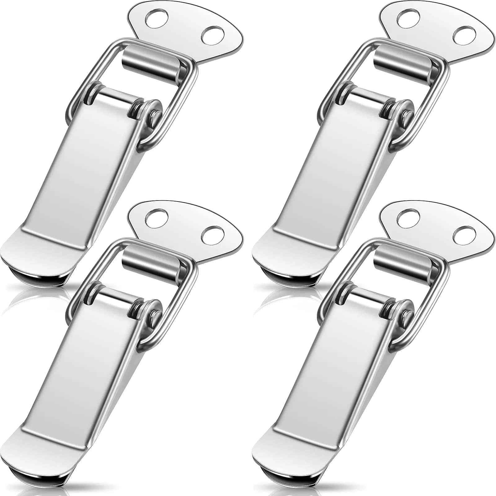 Hotop Spring Loaded Toggle Latches 5.7cm (2.24 inch) | Pack of 4 Metal Cabinet Door Latches - main product image