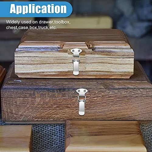 Hotop Spring Loaded Toggle Latches 5.7cm (2.24 inch) | Pack of 4 Metal Cabinet Door Latches thumbnail 5