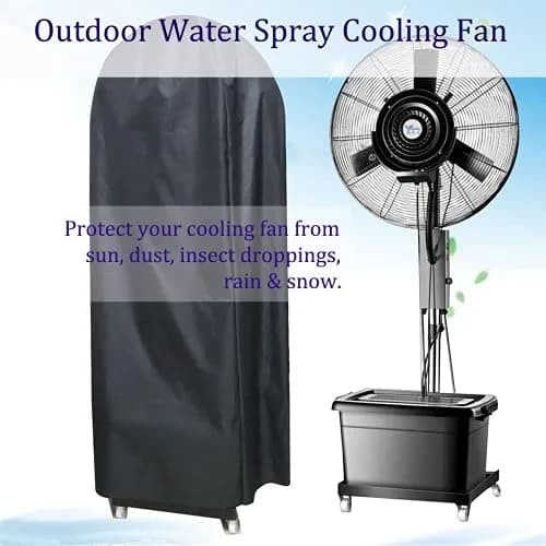 J&C Storage Cover Waterproof Heavy Duty Polyester Large | Dustproof Fan Cover for Outdoor Fans thumbnail 2