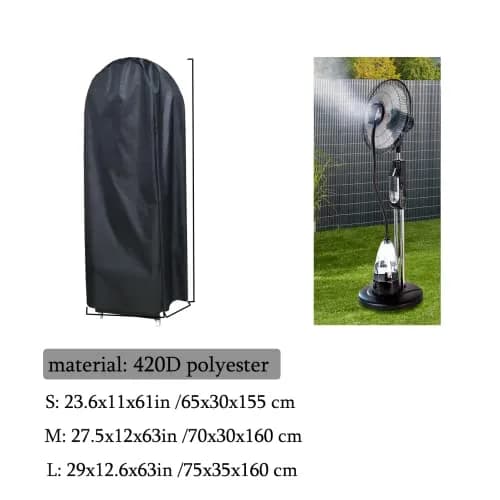 J&C Storage Cover Waterproof Heavy Duty Polyester Large | Dustproof Fan Cover for Outdoor Fans thumbnail 3