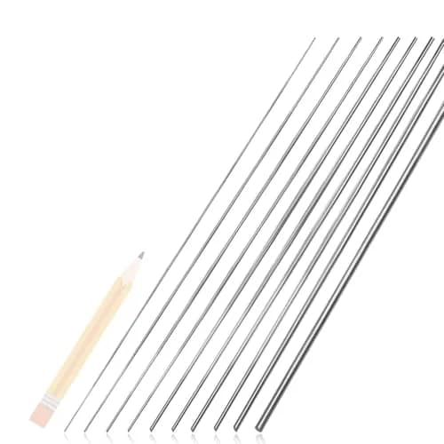 BBYPP Stainless Steel Spring Wire Assortment Kit 156pcs, 13 Diameters 0.2mm-3mm x 40cm Length | Full Hard Steel Wire for Crafts & Repairs thumbnail 4