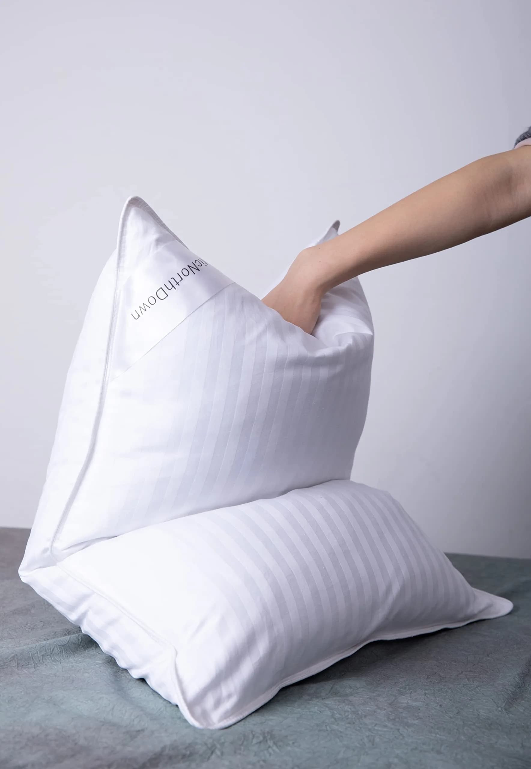 ArcticNorthDown Queen Size Goose Down Feather Pillow 51x76 cm (20x30 inches) | Hotel Collection for All Sleepers - view 5