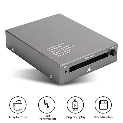 Acogedor USB 2.0 PCMCIA Card Reader | 8.56cm x 5.4cm x 5mm thumbnail 2