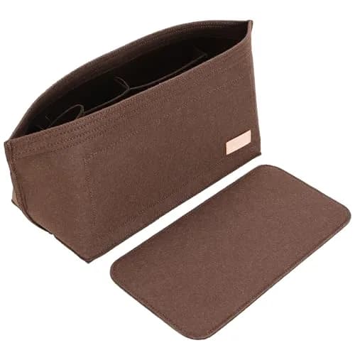 Doxo Purse Organizer Insert for Handbags & Base Shaper 2pc Set, Felt Speedy 30 Neverfull MM Organizer Insert 30cm (11.8") | Keeps Bags Structured thumbnail 1