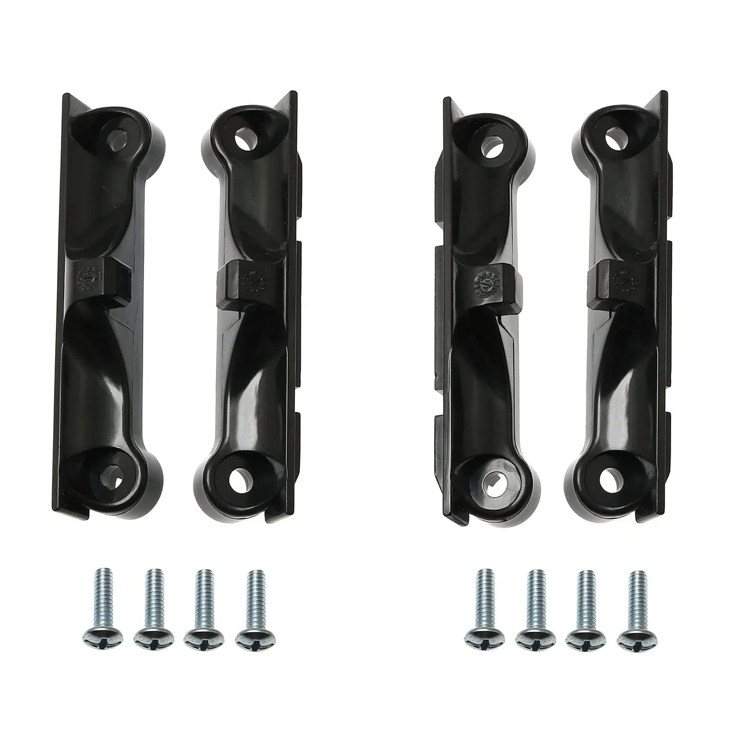 RLECS Black CPU Fan Support Bracket Clips for AM4 | Durable Plastic Mounting Support — Black
