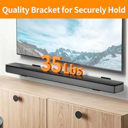tiebutie Soundbar Wall Mount for Bose WB-300 SoundTouch 300 Smart Soundbar | Stainless Steel Bracket with Hardware Kit thumbnail 5