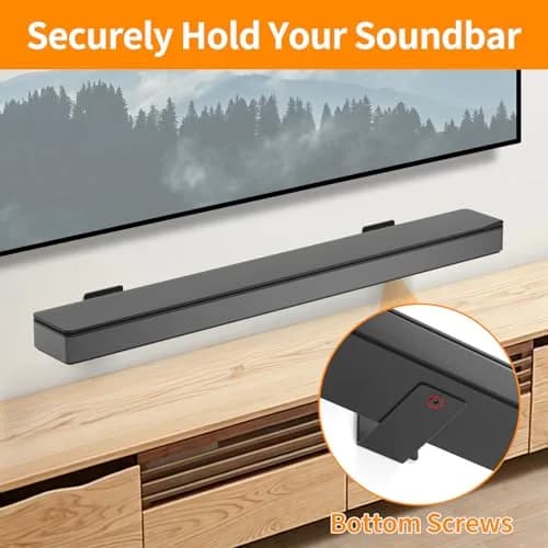 tiebutie Soundbar Wall Mount for Bose WB-300 SoundTouch 300 Smart Soundbar | Stainless Steel Bracket with Hardware Kit thumbnail 3