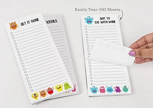 Inkdotpot Magnetic Fridge To-Do List Notepads 3-Pack | 50 Sheets Each, 8.75" x 3.8" Orange thumbnail 7