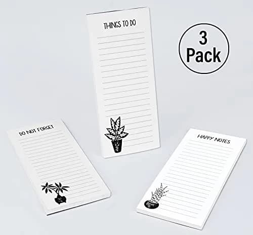 Inkdotpot Magnetic Fridge To-Do List Notepads 3-Pack | 50 Sheets Each, 21.9 cm x 9.6 cm (8.75" x 3.8") thumbnail 4