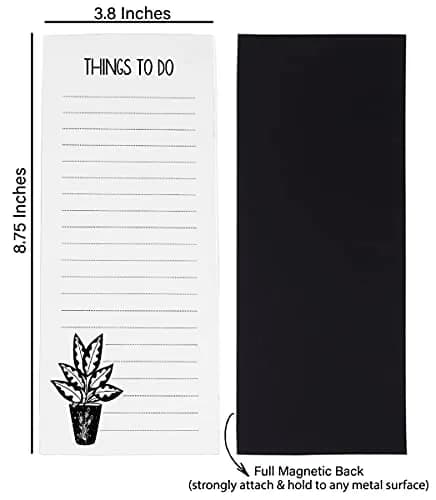 Inkdotpot Magnetic Fridge To-Do List Notepads 3-Pack | 50 Sheets Each, 21.9 cm x 9.6 cm (8.75" x 3.8") thumbnail 5