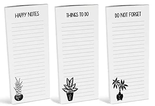 Inkdotpot Magnetic Fridge To-Do List Notepads 3-Pack | 50 Sheets Each, 21.9 cm x 9.6 cm (8.75" x 3.8") thumbnail 2